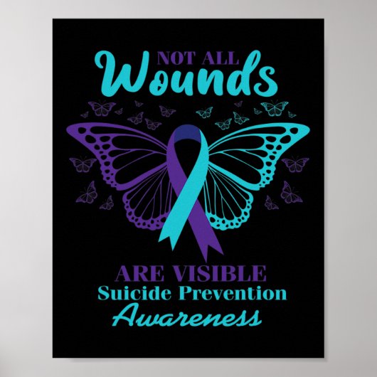 Nicht alle Wunden sind erkennbar Selbstmordbewusst Poster (Vorne)