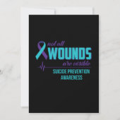 Nicht alle Wunden sind erkennbar Suizidprävention Save The Date (Vorderseite)