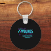 Nicht alle Wunden sind erkennbar Suizidprävention Schlüsselanhänger (Vorderseite)