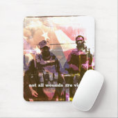 Nicht alle Wunden sind sichtbar. Mousepad (Mit Mouse)