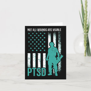 Nicht alle Wunden sind sichtbar - Ptsch-Bewusstsei Karte
