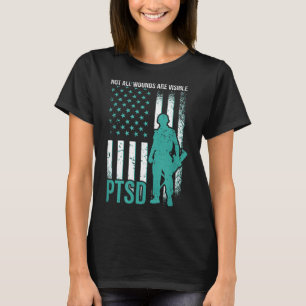 Nicht alle Wunden sind sichtbar - Ptsch-Bewusstsei T-Shirt