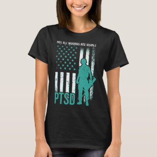 Nicht alle Wunden sind sichtbar - Ptsch-Bewusstsei T-Shirt