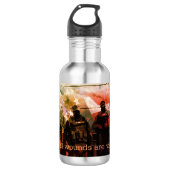 Nicht alle Wunden sind sichtbar PTSD Awareness Fla Edelstahlflasche (Vorderseite)
