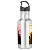 Nicht alle Wunden sind sichtbar PTSD Awareness Fla Edelstahlflasche (Rückseite)