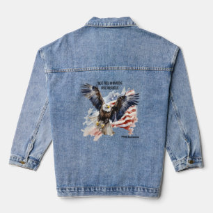NICHT ALLE WUNDEN SIND SICHTBAR. PTSD AWARENESS. JEANSJACKE