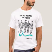 NICHT ALLE WUNDEN SIND SICHTBAR. PTSD AWARENESS. T-Shirt (Vorderseite)