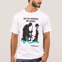 NICHT ALLE WUNDEN SIND SICHTBAR. PTSD AWARENESS. T-Shirt