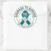 Nicht alle Wunden sind sichtbar Runder Aufkleber (Tasche)