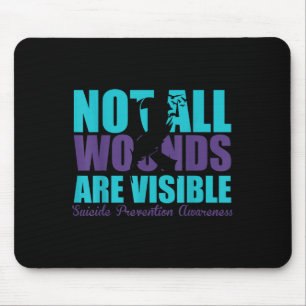 Nicht alle Wunden sind sichtbar Selbstmordpräventi Mousepad