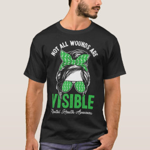 Nicht alle Wunden sind sichtbar, undurchsichtig, p T-Shirt