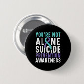 Nicht allein Depression Suizidprävention Button (Vorne & Hinten)