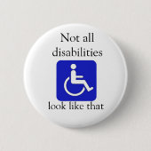 Nicht aller Unfähigkeitsblick mögen diesen Knopf Button (Vorderseite)