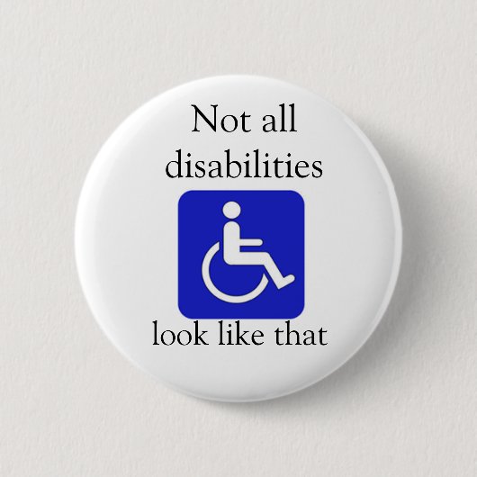 Nicht aller Unfähigkeitsblick mögen diesen Knopf Button (Vorderseite)