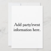 Nicht aller Whisky ist BOURBON! Einladung (Rückseite)