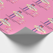 Nicht alles Bleibe in Vegas, es ist ein Mädchen Geschenkpapier (Ecke)