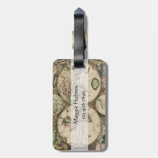 Nicht alles, das Wander verloren sind, fasst | Gepäckanhänger (Rückseite vertikal)