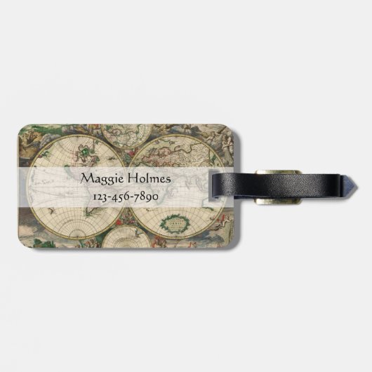 Nicht alles, das Wander verloren sind, fasst | Gepäckanhänger (Rückseite horizontal)