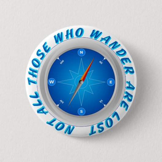 Nicht alles die, die wandern button (Vorderseite)