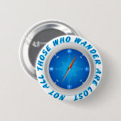 Nicht alles die, die wandern button (Vorne & Hinten)