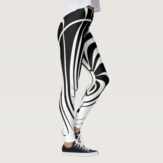 NICHT ALLES IST SCHWARZ U. WEISS LEGGINGS (Rechts)