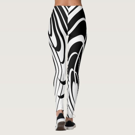 NICHT ALLES IST SCHWARZ U. WEISS LEGGINGS (Rückseite)