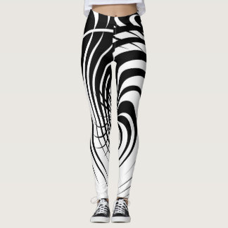 NICHT ALLES IST SCHWARZ U. WEISS LEGGINGS