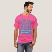 NICHT ALLES KREBS IST PINK Prostatakrebsbewusstsei T-Shirt (Vorne ganz)