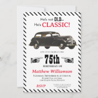 Nicht alt, aber klassisch 1939 Auto Männer Geburts