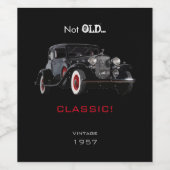 Nicht alt, aber klassisch Weinflaschen Weinetikett (Einzelnes Label)