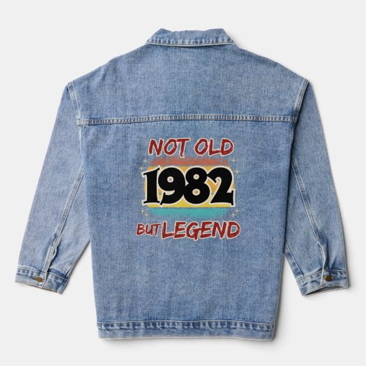 Nicht alt, aber Legende 1982 Jeansjacke (Rückseite)