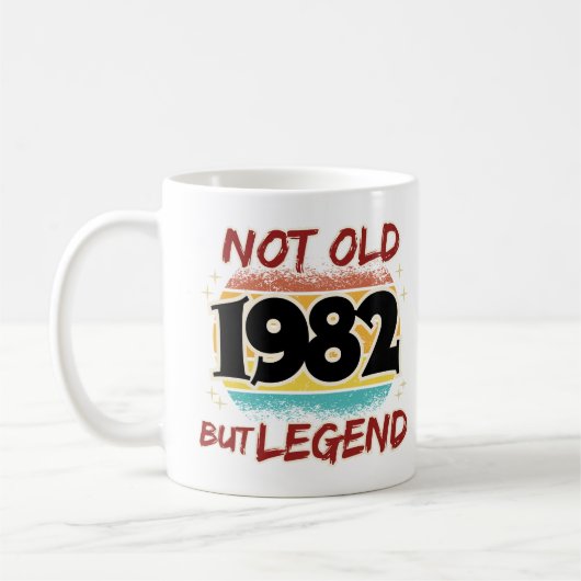 Nicht alt, aber Legende 1982 Kaffeetasse (Links)
