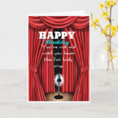 Nicht alt, bis du die dicke Dame singen hörst Karte (Gelbe Blume)