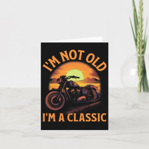 Nicht alt im A Clic - Vatertag - Vintages Motorrad Karte