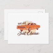 Nicht alt nur klassisch postkarte (Vorne/Hinten)