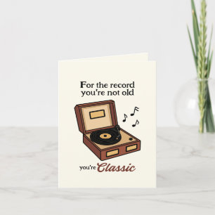 Nicht alt, nur klassische Musikbox Karte