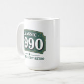 Nicht alt, nur retro, Vintage 90er Kaffeetasse (Vorderseite Links)