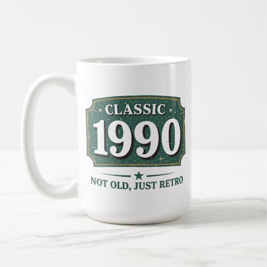 Nicht alt, nur retro, Vintage 90er Kaffeetasse (Links)