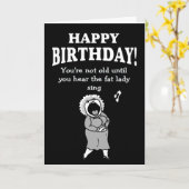 Nicht alt, wenn man die dicke Dame nicht singen hö Karte (Gelbe Blume)