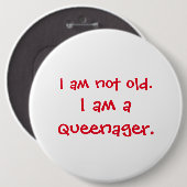Nicht alte Queenager Button (Vorne & Hinten)
