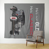 Nicht altes klassisches Auto-Retro Wandteppich (Beispiel (Horizontal))