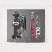 Nicht altes klassisches Auto-Retro Wandteppich (Vorderseite (Horizontal))