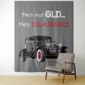 Nicht altes klassisches Auto-Retro Wandteppich (Beispiel)