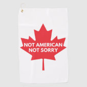 Nicht amerikanisch, kein Golfhandtuch. Golfhandtuch (Vorderseite)