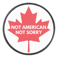 Nicht amerikanisch, kein Hockey Puck