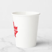 Nicht amerikanisch, keine Entschuldigung Papierauf Pappbecher (Links)