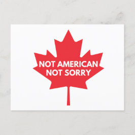 Nicht amerikanisch, keine Postkarte. Postkarte