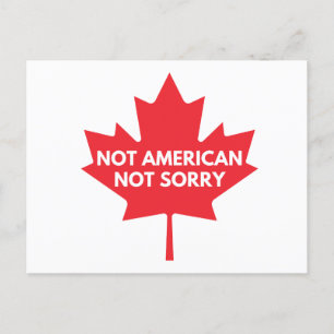 Nicht amerikanisch, keine Postkarte. Postkarte