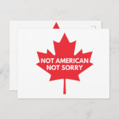 Nicht amerikanisch, keine Postkarte. Postkarte (Vorne/Hinten)