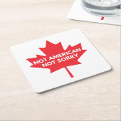 Nicht amerikanisch, leider Paper Untersetzer (angewinkelt)